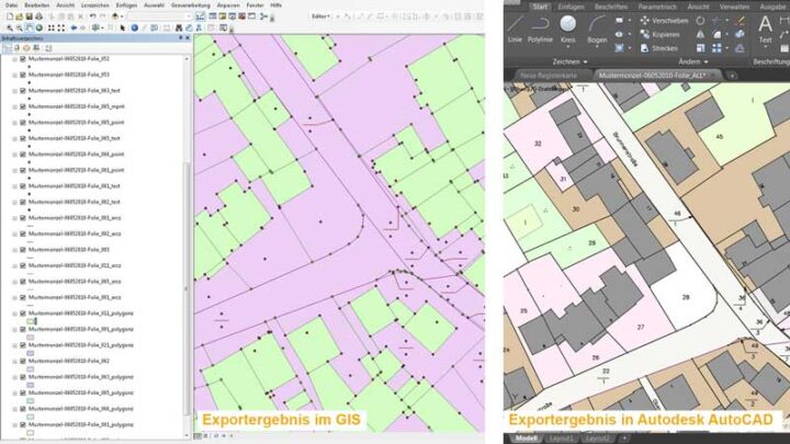 acadALKIS im GIS und in AutoCAD