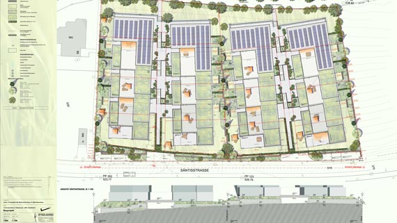 WS LANDCAD Planung Terrassenhäuser von Buetikofer Schaffrath Landschaftsarchitekten